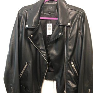 Torrid Black Faux Leather Moto Jacket